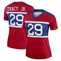 Women's Tyrone Tracy Jr. New York Giants No.29 Legend Century Alternate Jersey - Red