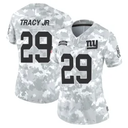 Women's Tyrone Tracy Jr. New York Giants No.29 Limited 2024 Salute to Service Jersey - Arctic Camo