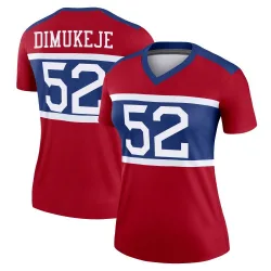 Women's Victor Dimukeje New York Giants No.52 Legend Century Alternate Jersey - Red