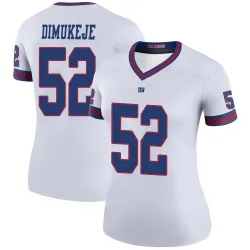 Women's Victor Dimukeje New York Giants No.52 Legend Color Rush Jersey - White