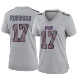 Women's Wan'Dale Robinson New York Giants No.17 Game Atmosphere Fashion Jersey - Gray