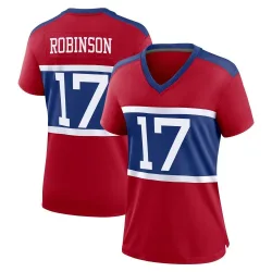 Women's Wan'Dale Robinson New York Giants No.17 Game Century Alternate Jersey - Red