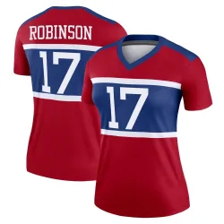 Women's Wan'Dale Robinson New York Giants No.17 Legend Century Alternate Jersey - Red