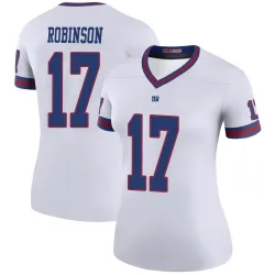Women's Wan'Dale Robinson New York Giants No.17 Legend Color Rush Jersey - White