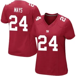 Women's Willie Mays New York Giants No.24 Game Alternate Jersey - Red
