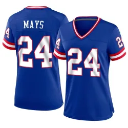 Women's Willie Mays New York Giants No.24 Game Classic Jersey - Royal