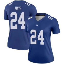 Women's Willie Mays New York Giants No.24 Legend Jersey - Royal