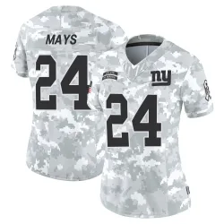 Women's Willie Mays New York Giants No.24 Limited 2024 Salute to Service Jersey - Arctic Camo
