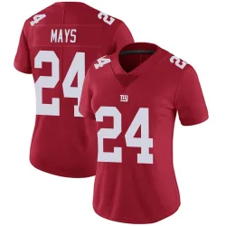 Women's Willie Mays New York Giants No.24 Limited Alternate Vapor Untouchable Jersey - Red