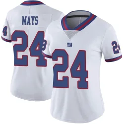 Women's Willie Mays New York Giants No.24 Limited Color Rush Jersey - White