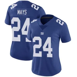 Women's Willie Mays New York Giants No.24 Limited Team Color Vapor Untouchable Jersey - Royal