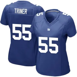 Women's Zach Triner New York Giants No.55 Game Team Color Jersey - Royal