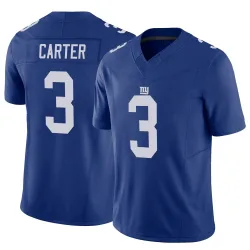 Youth Abdul Carter New York Giants No.3 Limited Vapor F.U.S.E. Jersey - Royal