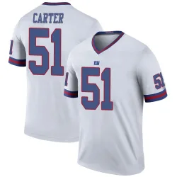 Youth Abdul Carter New York Giants No.51 Legend Color Rush Jersey - White