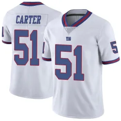 Youth Abdul Carter New York Giants No.51 Limited Color Rush Jersey - White