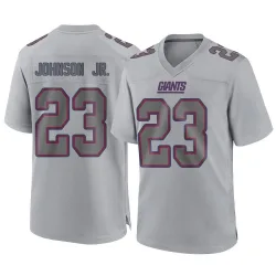 Youth Anthony Johnson Jr. New York Giants No.23 Game Atmosphere Fashion Jersey - Gray