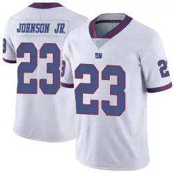 Youth Anthony Johnson Jr. New York Giants No.23 Limited Color Rush Jersey - White