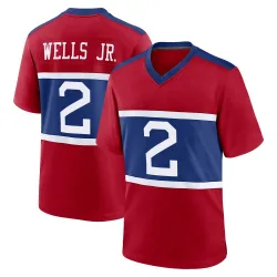 Youth Antwane Wells Jr. New York Giants No.2 Game Century Alternate Jersey - Red
