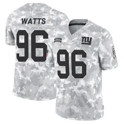 Youth Armon Watts New York Giants No.96 Limited 2024 Salute to Service Jersey - Arctic Camo