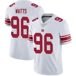 Youth Armon Watts New York Giants No.96 Limited Vapor Untouchable Jersey - White