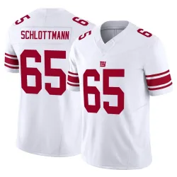 Youth Austin Schlottmann New York Giants No.65 Limited Vapor F.U.S.E. Jersey - White