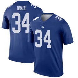 Youth Beau Brade New York Giants No.34 Legend Jersey - Royal