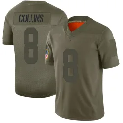Youth Beaux Collins New York Giants No.8 Limited 2019 Salute to Service Jersey - Camo