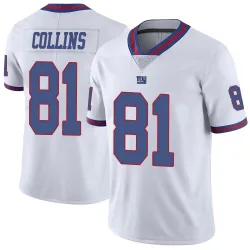 Youth Beaux Collins New York Giants No.81 Limited Color Rush Jersey - White