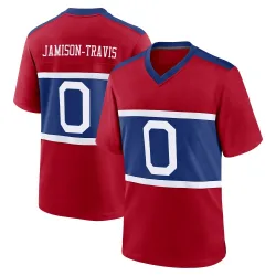 Youth Bobby Jamison-Travis New York Giants No.0 Game Century Alternate Jersey - Red