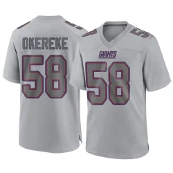 Youth Bobby Okereke New York Giants No.58 Game Atmosphere Fashion Jersey - Gray