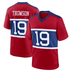 Youth Bobby Thomson New York Giants No.19 Game Century Alternate Jersey - Red