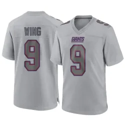 Youth Brad Wing New York Giants No.9 Game Atmosphere Fashion Jersey - Gray