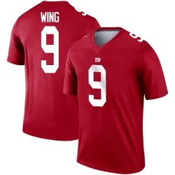 Youth Brad Wing New York Giants No.9 Legend Inverted Jersey - Red