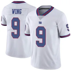 Youth Brad Wing New York Giants No.9 Limited Color Rush Jersey - White