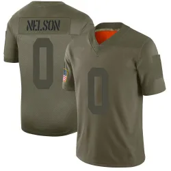 Youth Braylen Nelson New York Giants No.0 Limited 2019 Salute to Service Jersey - Camo
