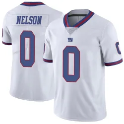 Youth Braylen Nelson New York Giants No.0 Limited Color Rush Jersey - White