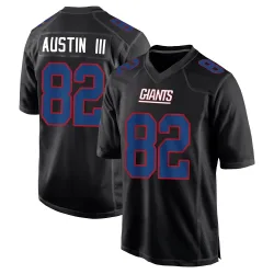 Youth Calvin Austin III New York Giants No.82 Game Carbon Fashion Jersey - Black