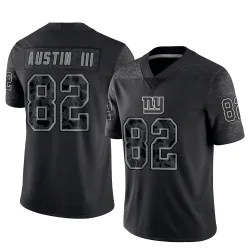 Youth Calvin Austin III New York Giants No.82 Limited Reflective Jersey - Black