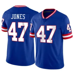 Youth Cam Jones New York Giants No.47 Limited Classic Vapor Jersey