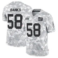 Youth Carl Banks New York Giants No.58 Limited 2024 Salute to Service Jersey - Arctic Camo