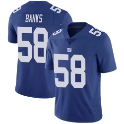 Youth Carl Banks New York Giants No.58 Limited Team Color Vapor Untouchable Jersey - Royal