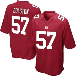Youth Chauncey Golston New York Giants No.57 Game Alternate Jersey - Red