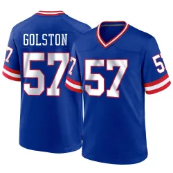 Youth Chauncey Golston New York Giants No.57 Game Classic Jersey - Royal