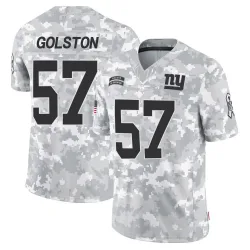 Youth Chauncey Golston New York Giants No.57 Limited 2024 Salute to Service Jersey - Arctic Camo