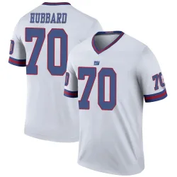 Youth Chris Hubbard New York Giants No.70 Legend Color Rush Jersey - White