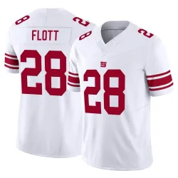 Youth Cor'Dale Flott New York Giants No.28 Limited Vapor F.U.S.E. Jersey - White