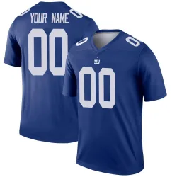 Youth Custom New York Giants No.00 Legend Jersey - Royal