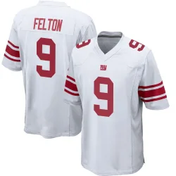 Youth Da'Quan Felton New York Giants No.9 Game Jersey - White
