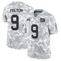 Youth Da'Quan Felton New York Giants No.9 Limited 2024 Salute to Service Jersey - Arctic Camo