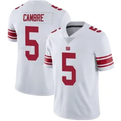 Youth Dalen Cambre New York Giants No.5 Limited Vapor Untouchable Jersey - White